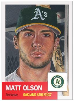 Oakland Athletics #21 Matt Olson MLB Topps Living Set Card