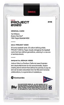 Topps PROJECT 2020 Card 246 - 1954 Ted Williams by Joshua Vides