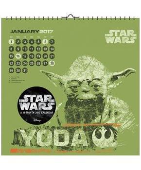 Star Wars Saga Art 2017 12"x12" Wall Calendar