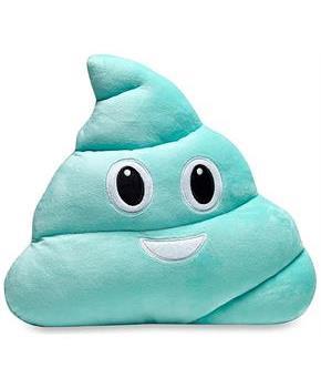 Emojicon 15" Strawberry Scented Aqua Poop Pillow