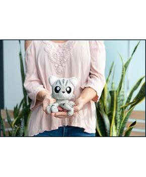 Tentacle Kitty Little Ones 4 Inch Plush | Grey Tabby