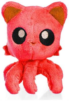Tentacle Kitty Little Ones 4" Plush: Red