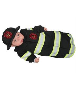Fireman Baby Bunting Costume