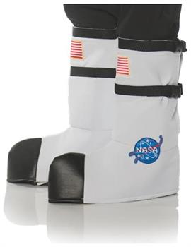 NASA Astronaut Adult Costume Boot Tops - One Size- White