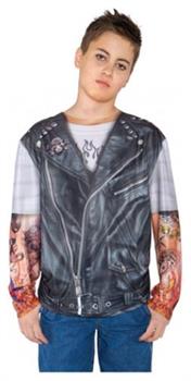 Motorcycle Biker Photo Real Shirt Child Costume