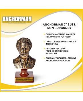 Anchorman 7" Bust: Ron Burgundy