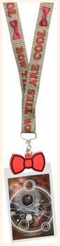Doctor Who Lanyard: "Bow Ties Are Cool" with 2D Bow Tie Charm