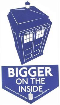 Doctor Who Sticker: Bigger On The Inside
