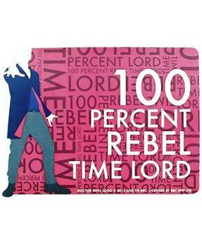 Doctor Who Sticker "100% Rebel Time Lord"