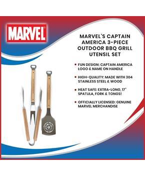 Marvel™s Captain America 3-Piece Outdoor BBQ Grill Utensil Set