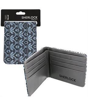 Sherlock Holmes Bi-Fold Wallet 221B Wallpaper (Teal)