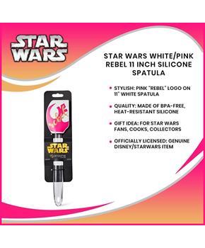 Star Wars White/Pink Rebel 11 Inch Silicone Spatula