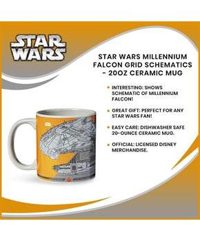 Star Wars Millennium Falcon Grid Schematics - 20oz Ceramic Mug