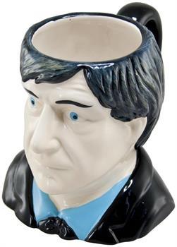 Doctor Who 2nd Doctor Patrick Troughton Ceramic 3D Toby Jug Mug