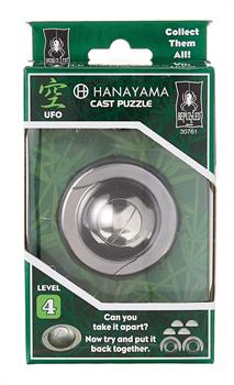 Hanayama Level 4 Cast Metal Brain Teaser Puzzle | UFO