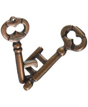 Hanayama Level 1 Cast Metal Brain Teaser Puzzle - Key