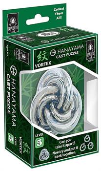 Hanayama Level 5 Cast Metal Brain Teaser Puzzle - Vortex