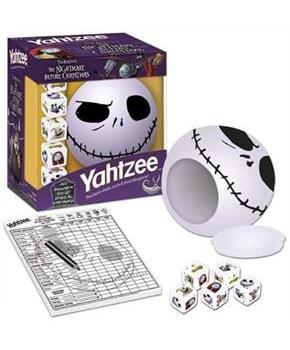 Nightmare Before Christmas Yahtzee Dice Game