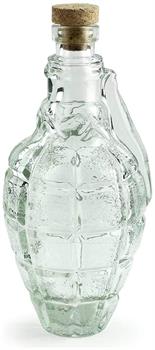 Hand Grenade 16oz Clear Glass Drink Decanter