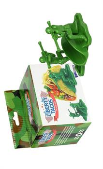 Liberty Sculpted Little Green Army Men Taco & Snack Holder