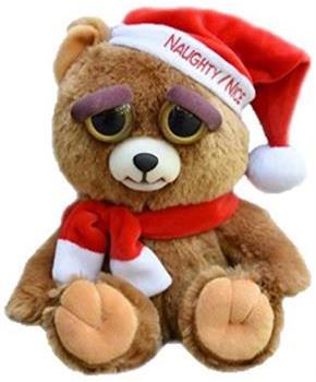 Feisty Pets Ebenezer Claws Santa Bear 8" Plush