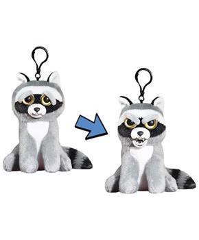 Feisty Pets 4" Plush Keychain, Rascal Rampage Raccoon