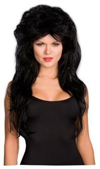 Sexy Black Rocker Costume Wig