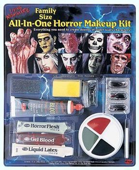 Family Size All In One Horror Costume Makeup Kit