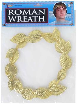 Roman Gold Leaf Wreath Headpiece Costume Accessory