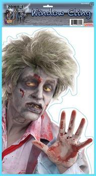 Peeping Zombie Window Cling Halloween Party Prop Decoration