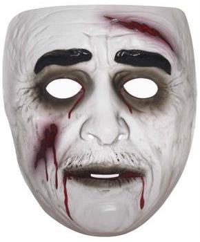 Transparent Male Zombie Costume Mask