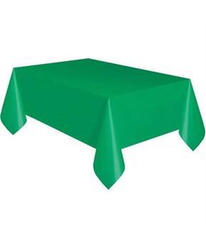 Green Plastic Party Tablecloth, 108 x 54in