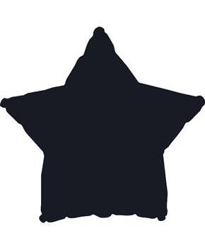 Black Star Foil Balloon