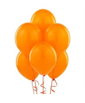 Orange Matte Balloons, 6pk