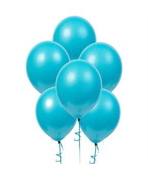 Bermuda Blue Turquoise Matte Balloons, 6pk