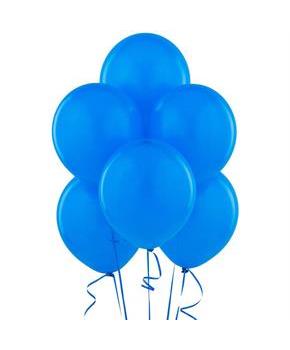 True Blue Matte Balloons, 6pk