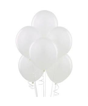 Bright White Latex Balloons, 6pk