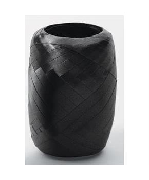 SKD Bright Solid Color Crimped Egg Party 75 FT Curling Ribbon, Black