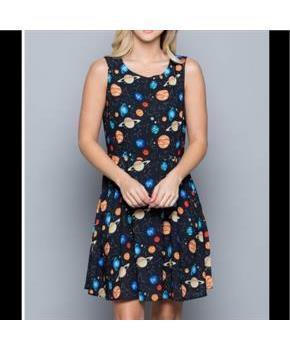 Celestial Print Dress