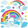 Fairytale Unicorn Party Giant Wall Decal