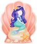 Mermaid Stand In Approx 54.5" x 46"