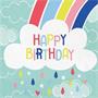 Over the Rainbow Happy Birthday Lunch Napkin (16)