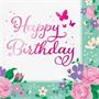 Floral Fairy Happy Birthday Lunch Napkin (16)