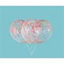 Clear Latex Balloons Pre-Filled with Neon Confetti