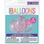 Clear Latex Balloons Pre-Filled with Hot Pink Pre-