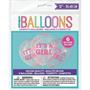 Clear Latex Balloons Pre-Filled with Pink Confetti