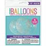 Clear Latex Balloons Pre-Filled with Pink Blue & G