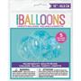 Clear Latex Balloons Pre-Filled with Blue Heart Co