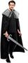 Rubies Adult Black Full Length Cape with Faux Fur Collar