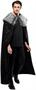 Rubies Adult Black Full Length Cape with Faux Fur Collar